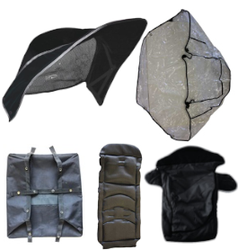 Excel Elise Sun Hood, Rain Cover, Basket, Seat Liner & Footmuff Set BLACK