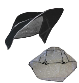 Excel Elise Sun Hood & Rain Cover Set BLACK