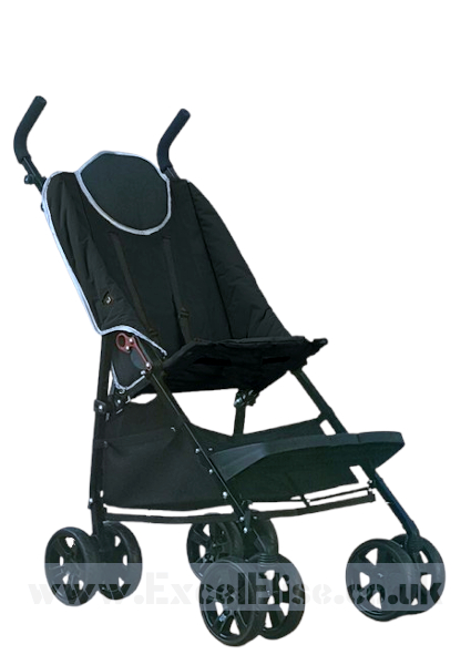 Excel Elise Stealth BLACK (inc. footplate) + FREE Shopping Basket